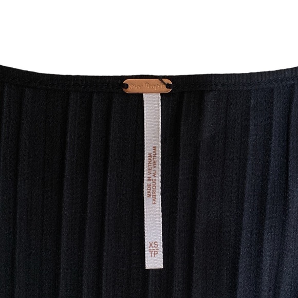 Free People “Can’t Help It” Minidress In Black Size XS Boho Flowy - Picture 5 of 7